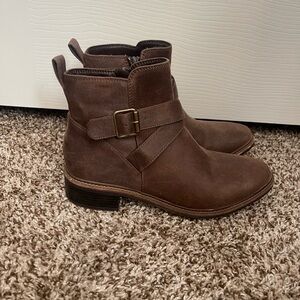 Brown Leather Ankle Boots